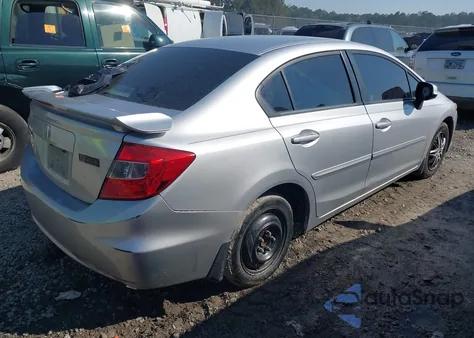 2012 Honda Civic Lx z USA, uszkodzony, nr VIN 19XFB2F50CE070922